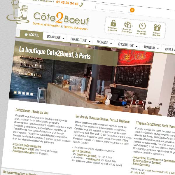 Boutique Prestashop Côte2Boeuf